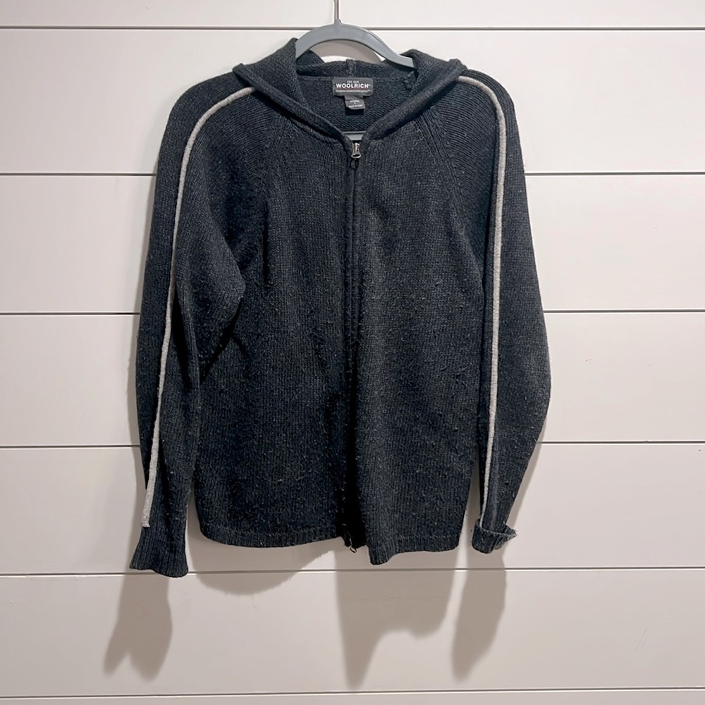 Woolrich Ontx Heather Full Zip up sweater  Size large